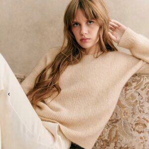 Sezane Brad Jumper Vanilla - Size L